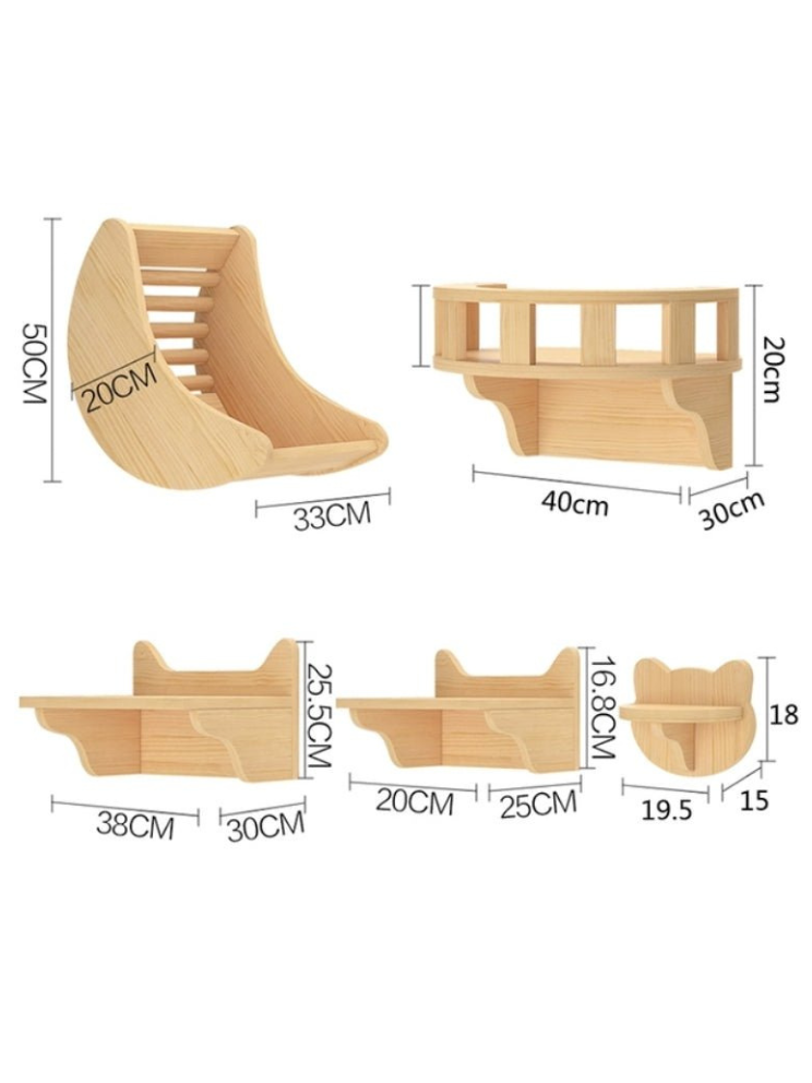 Athletic Wood Cat Step 15 Piece Set 