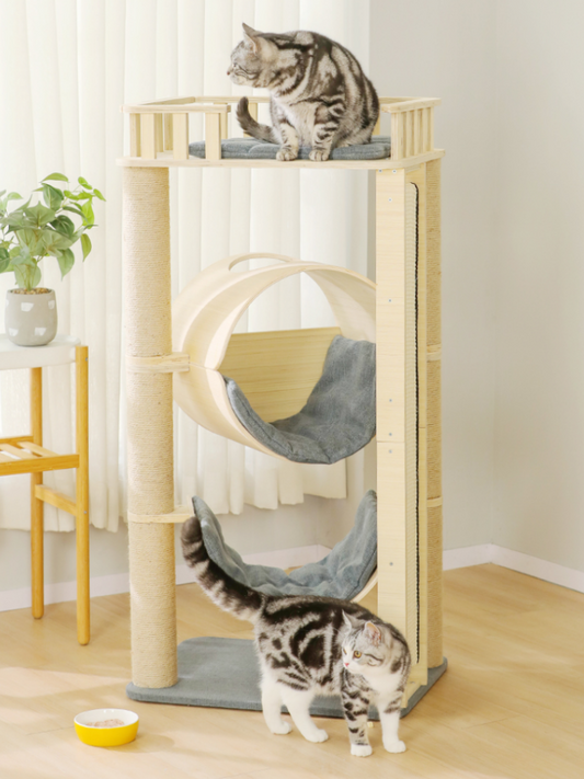 hammock wood cat tower 