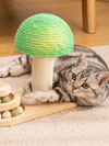 Trackball Cat Toy with Mushroom Scraper 