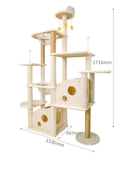 cheese box capsule cat tower