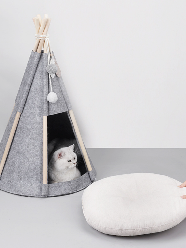 [Scheduled to be discontinued] Tent type cat house [with cushion]