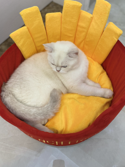 Hamburger shop cat bed [Hamburger potato] 