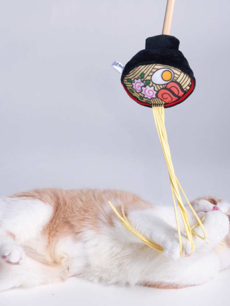 Food Fighter Cat Toy [Motsunabe, Ramen, French Fries]