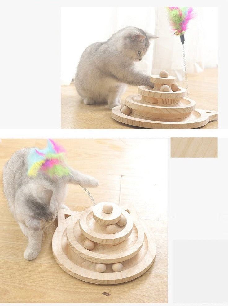 Mofucat Tower Trackball Cat Toy