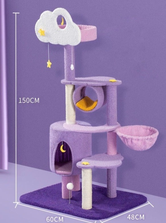 Yumekawa Night Sky Cat Tower 