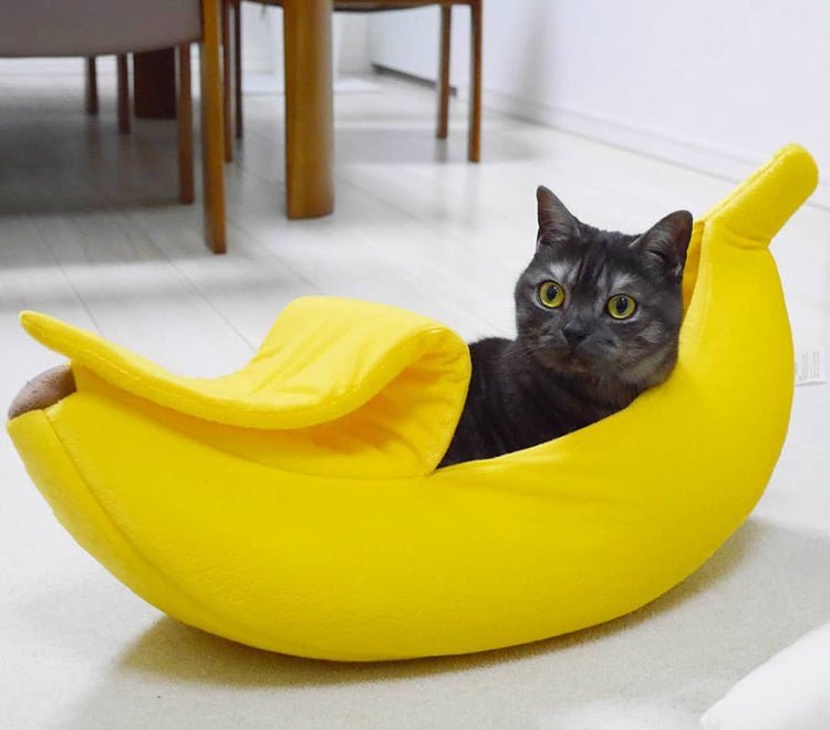 バナナ型猫ベッド - MOFUCAT