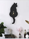 フリフリしっぽ猫の壁掛け時計 - MOFUCAT
