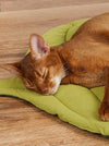 ふわふわリーフリバーシブル猫ベッド【イチョウ・木の葉】 - MOFUCAT