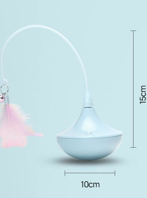 オートターンティアドロップ型キャットトイ【電池式】 - MOFUCAT